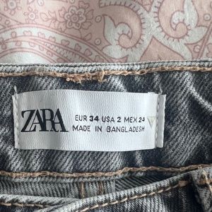 Zara Like New Black Wash Jeans
